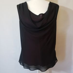 Cinema Etoile Sleeveless Cowl Neck Blouse